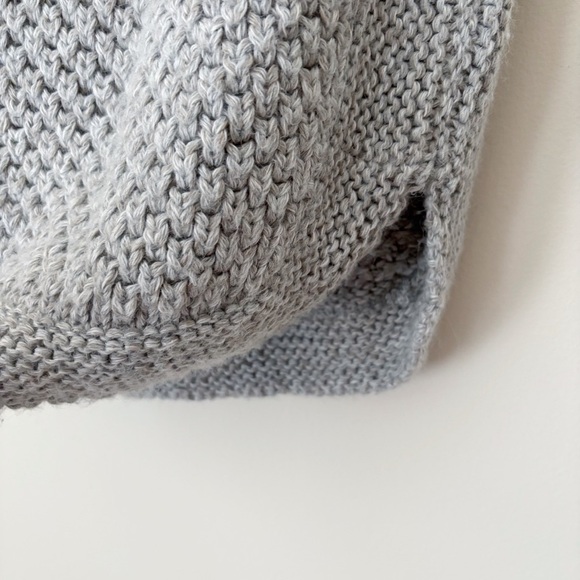 Apiece Apart Ines Fringe Alpaca Sweater Vest Small Turtleneck Grey - Picture 5 of 12